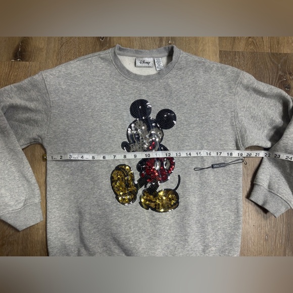 Forever 21 Kids Mickey Mouse Sequin Sweatshirt - Gray - Picture 6 of 10